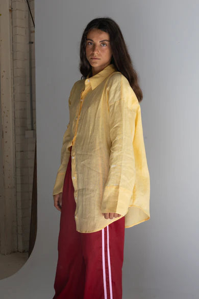 Linen Pants ~ Crimson