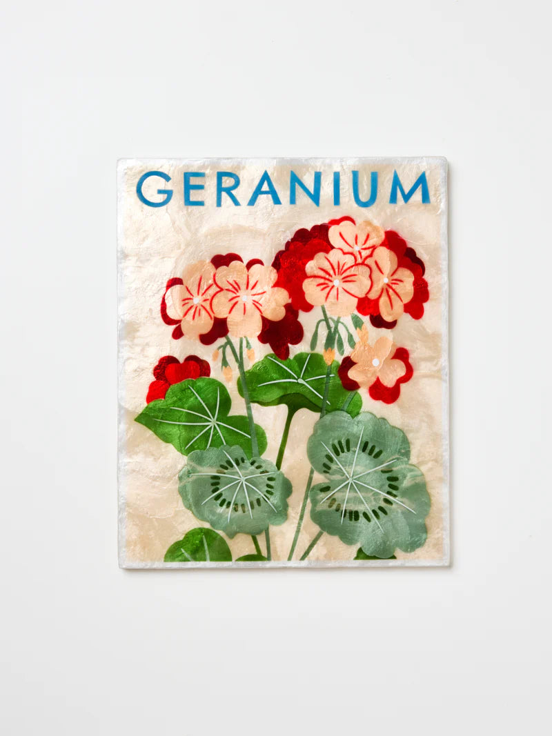 Market Geranium Wall Art
