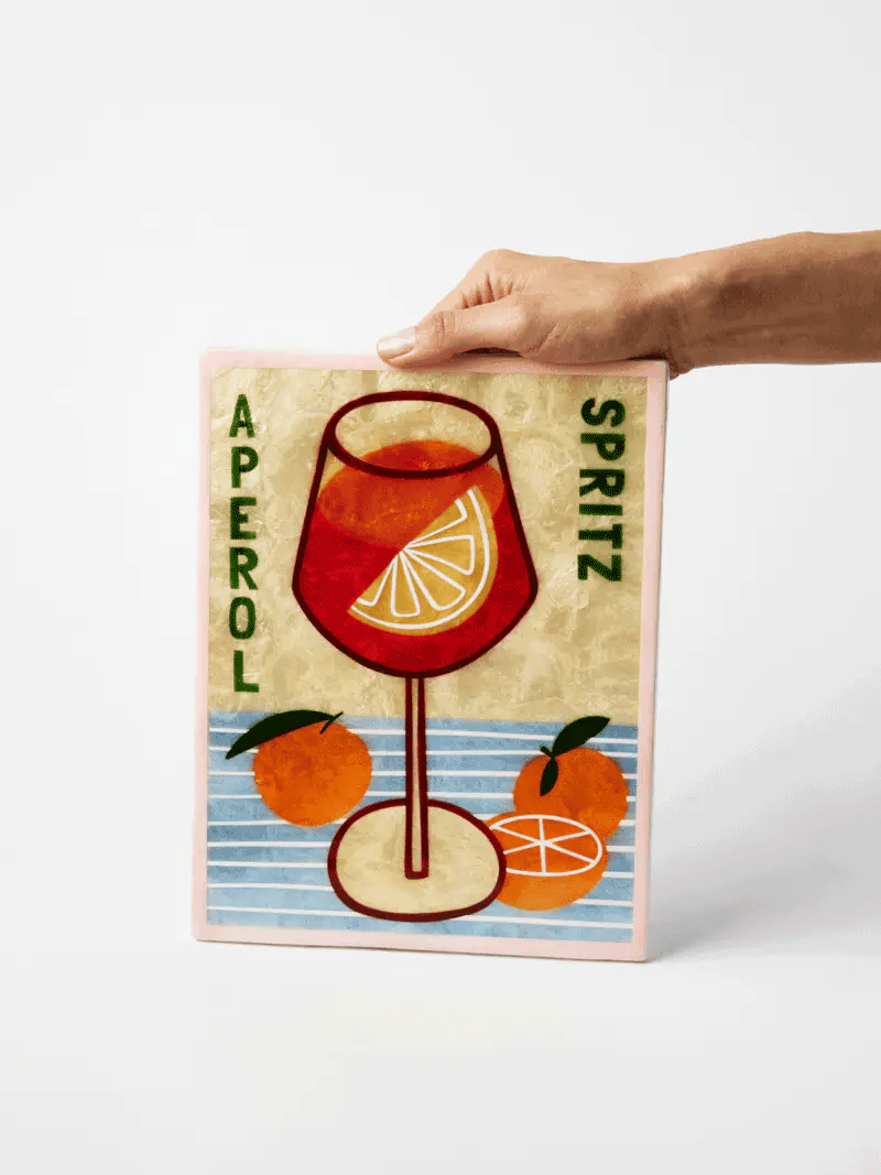Jones Co Aperol Spritz Wall Art Tile