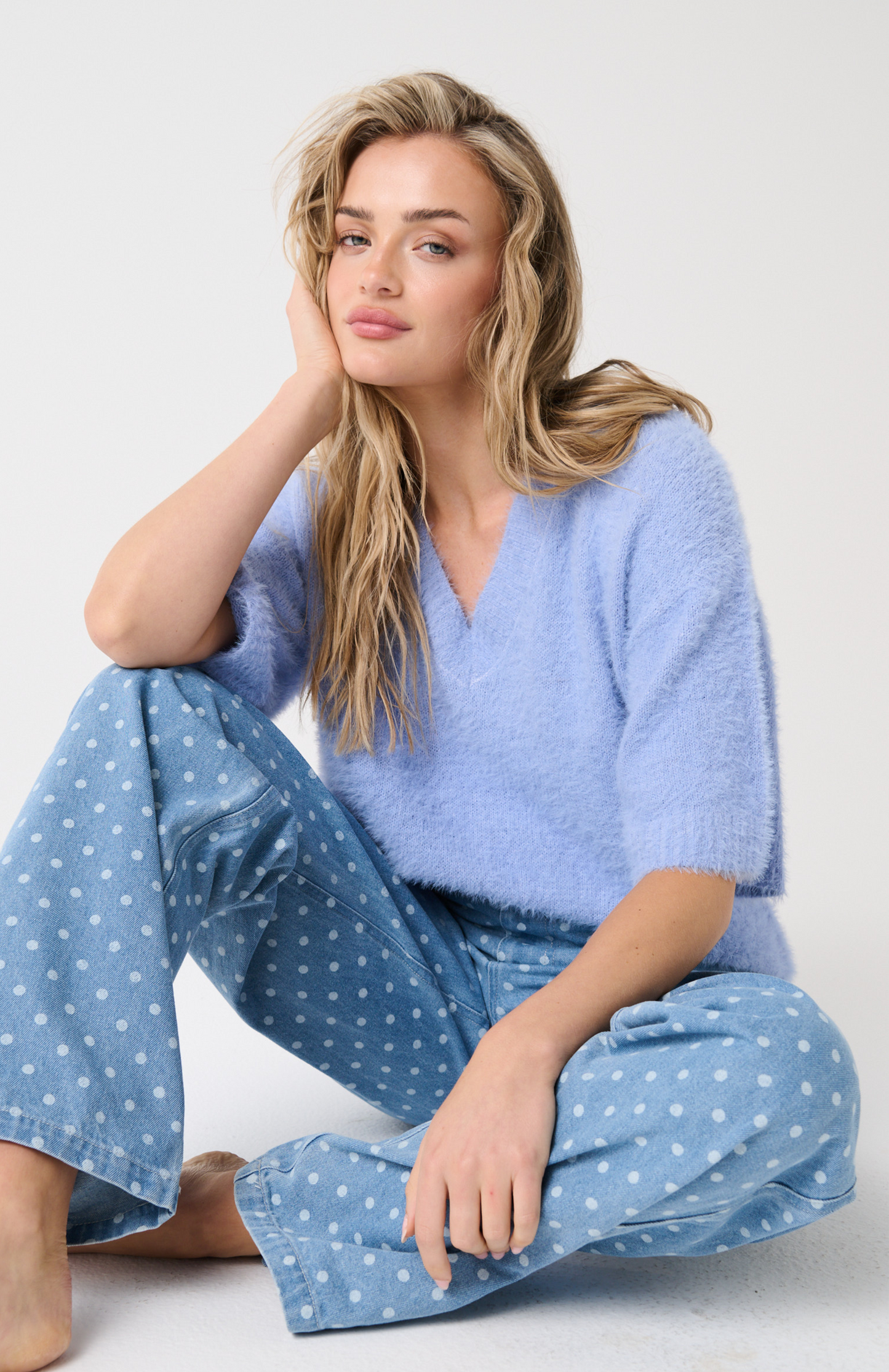 Mia Knit ~ Cornflower