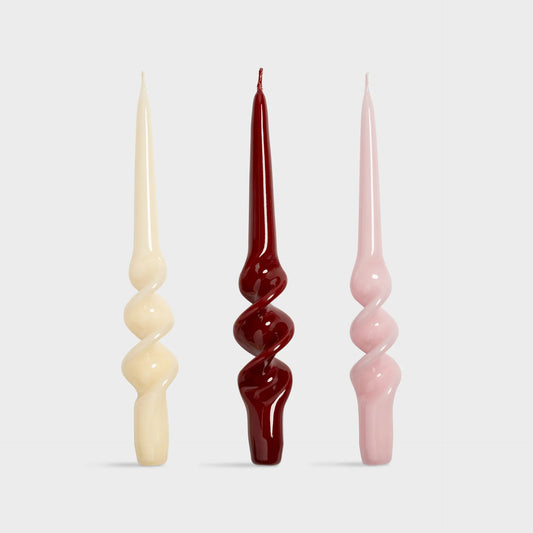 Candle Alpha Reds set of 3