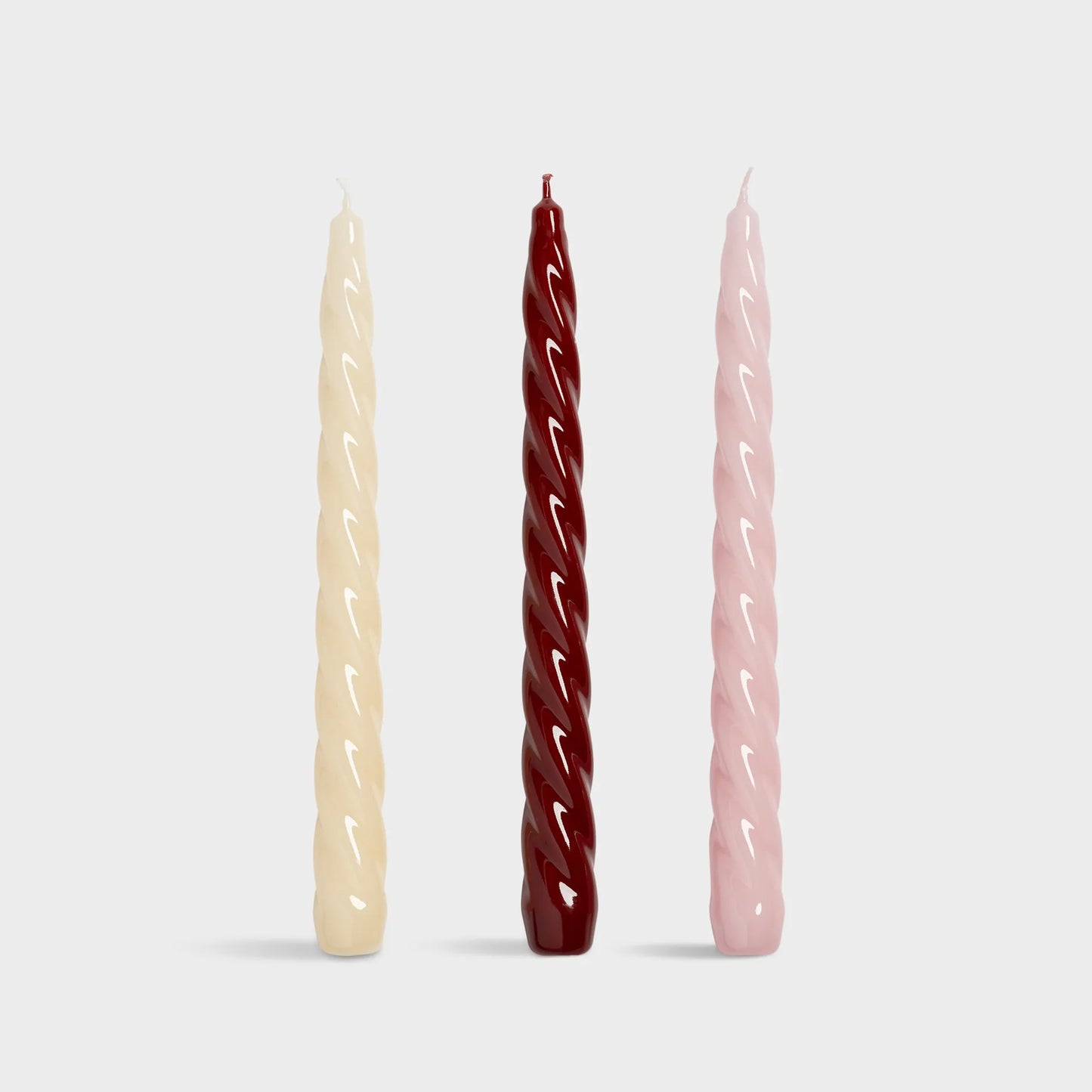 Candle Bravo Reds set of 3