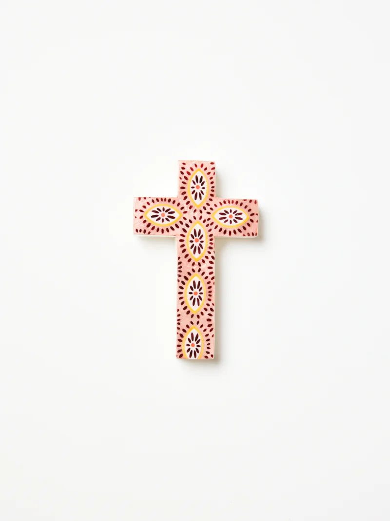 Samira Small Cross Pink Eyes