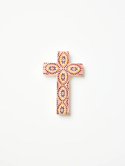 Samira Small Cross Pink Eyes