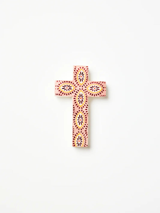 Samira Small Cross Pink Eyes