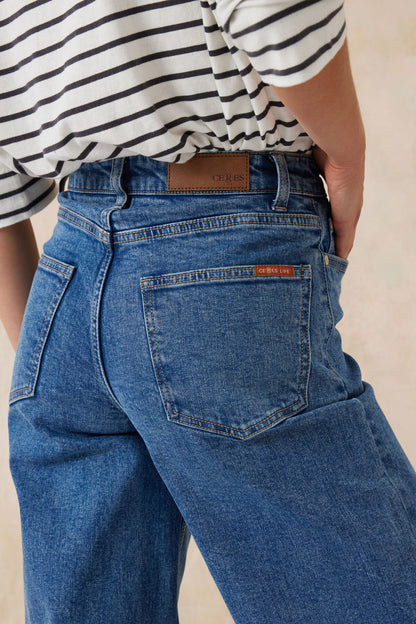 Evie Wide Leg Jean Indigo