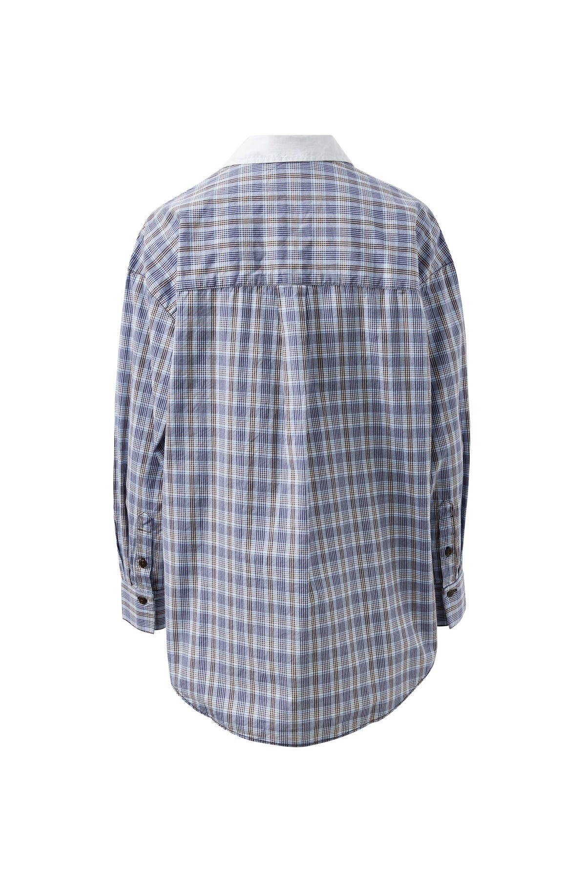 Peta Oversized Shirt ~ Blue Chocolate Check