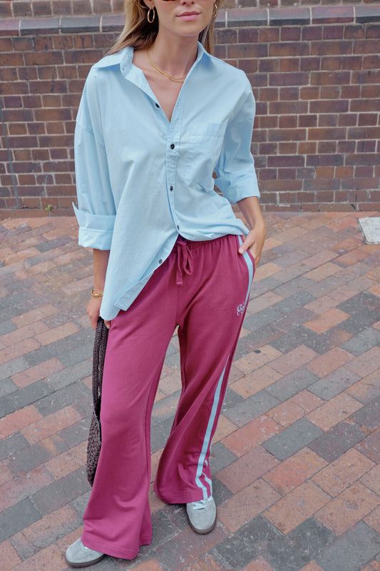 Peta Oversized Shirt ~ China Blue
