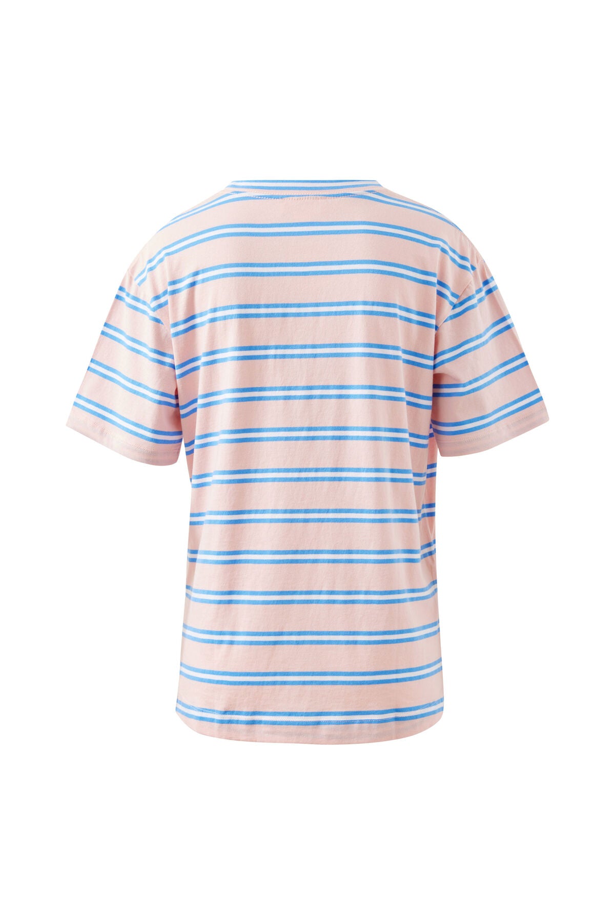 Stevie Slouchy Tee Petal/Azure Stripe