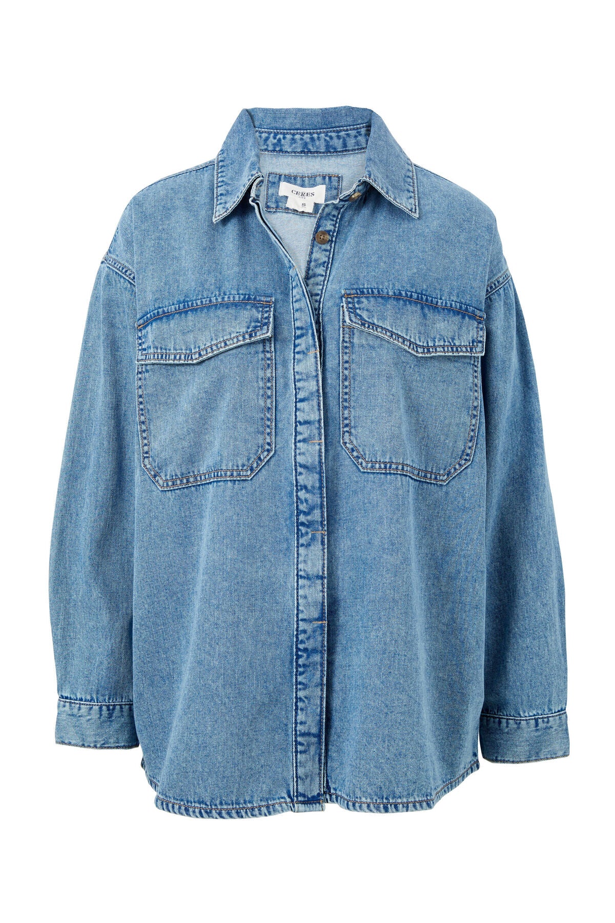 Essential Denim Shirt Vintage Blue