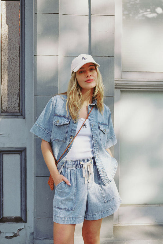 Relaxed Everyday Short Vintage Blue