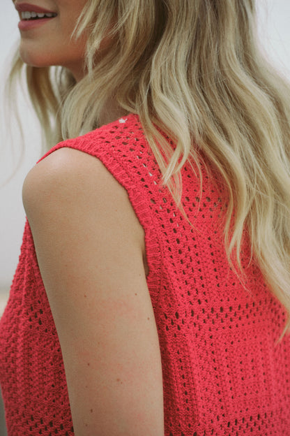 Square Knit Midi Tank Dress