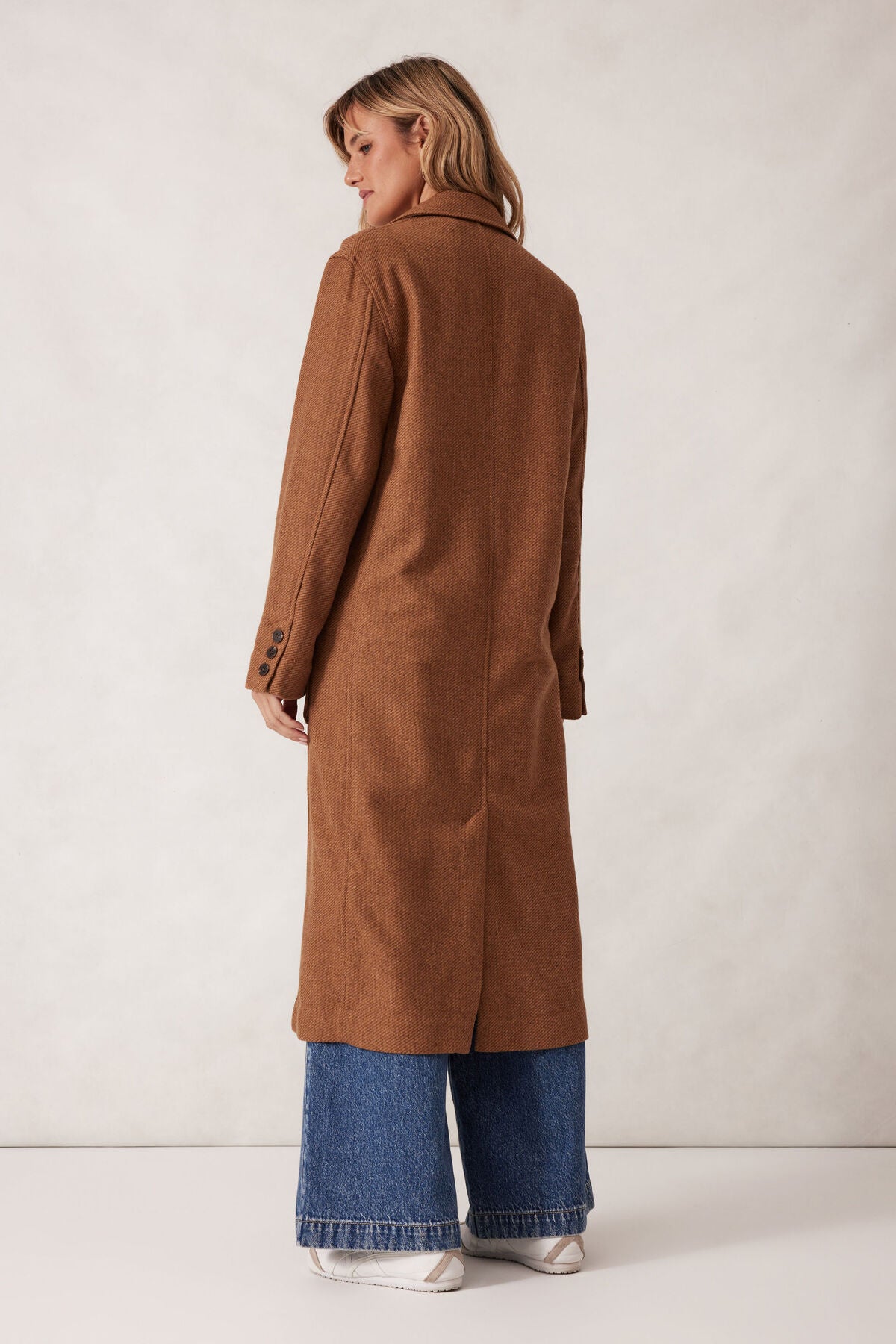 Classic Longline Coat Chestnut