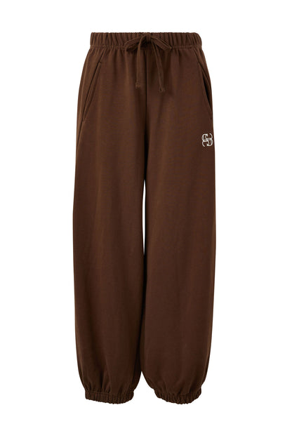Barrel Leg Trackpant Chocolate