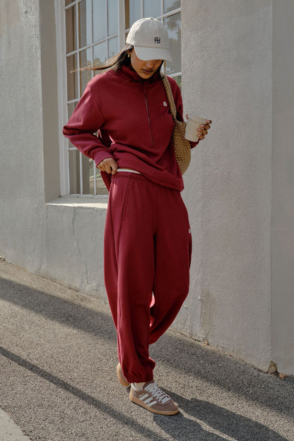 Bowie Barrel Leg Trackpant ~ Burgundy