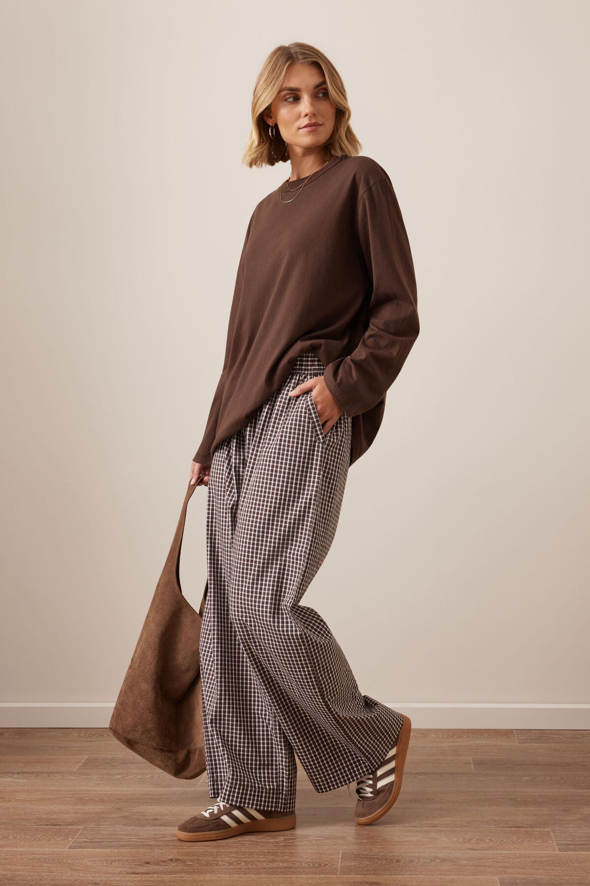 Lounge Pant ~ Choc Check