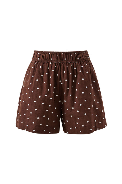 Mila Short Choc Scattered Spot
