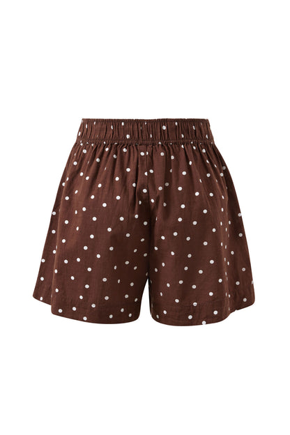 Mila Short Choc Scattered Spot