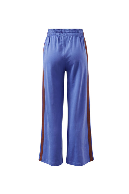 Gigi Wide Leg Terry Trackpant ~ Vintage Blue