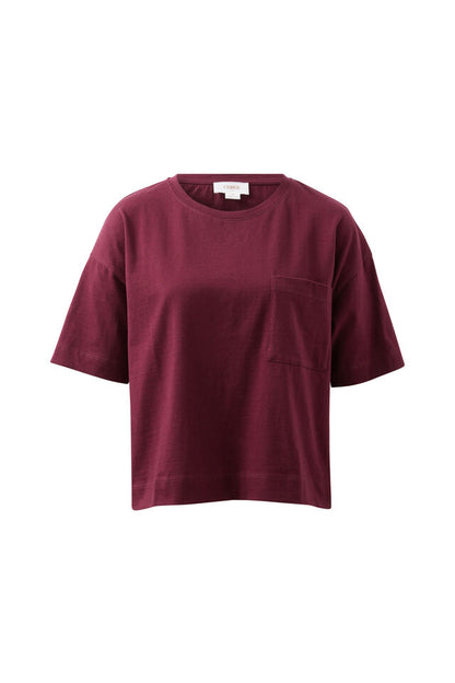 Boxy Pocket Tee Raisin