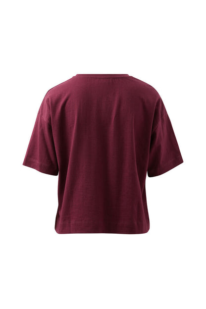 Boxy Pocket Tee Raisin