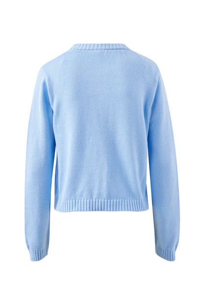 Nelly Knit Cardi ~ China Blue