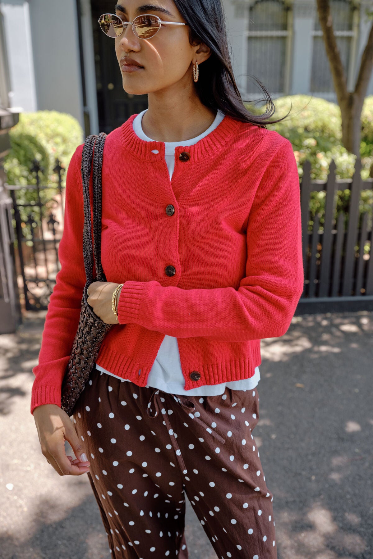 Nelly Knit Cardi Red