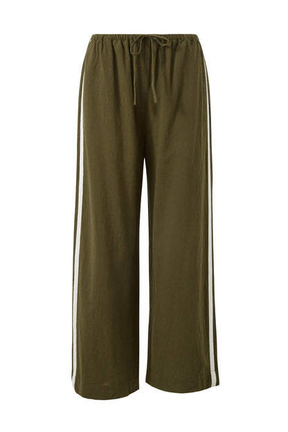 Relaxed Drawstring Pant Deep Olive