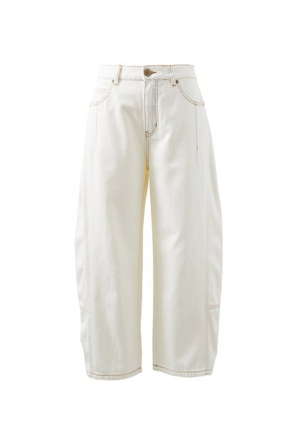 Demi Barrel Jean ~ Fresh Ecru