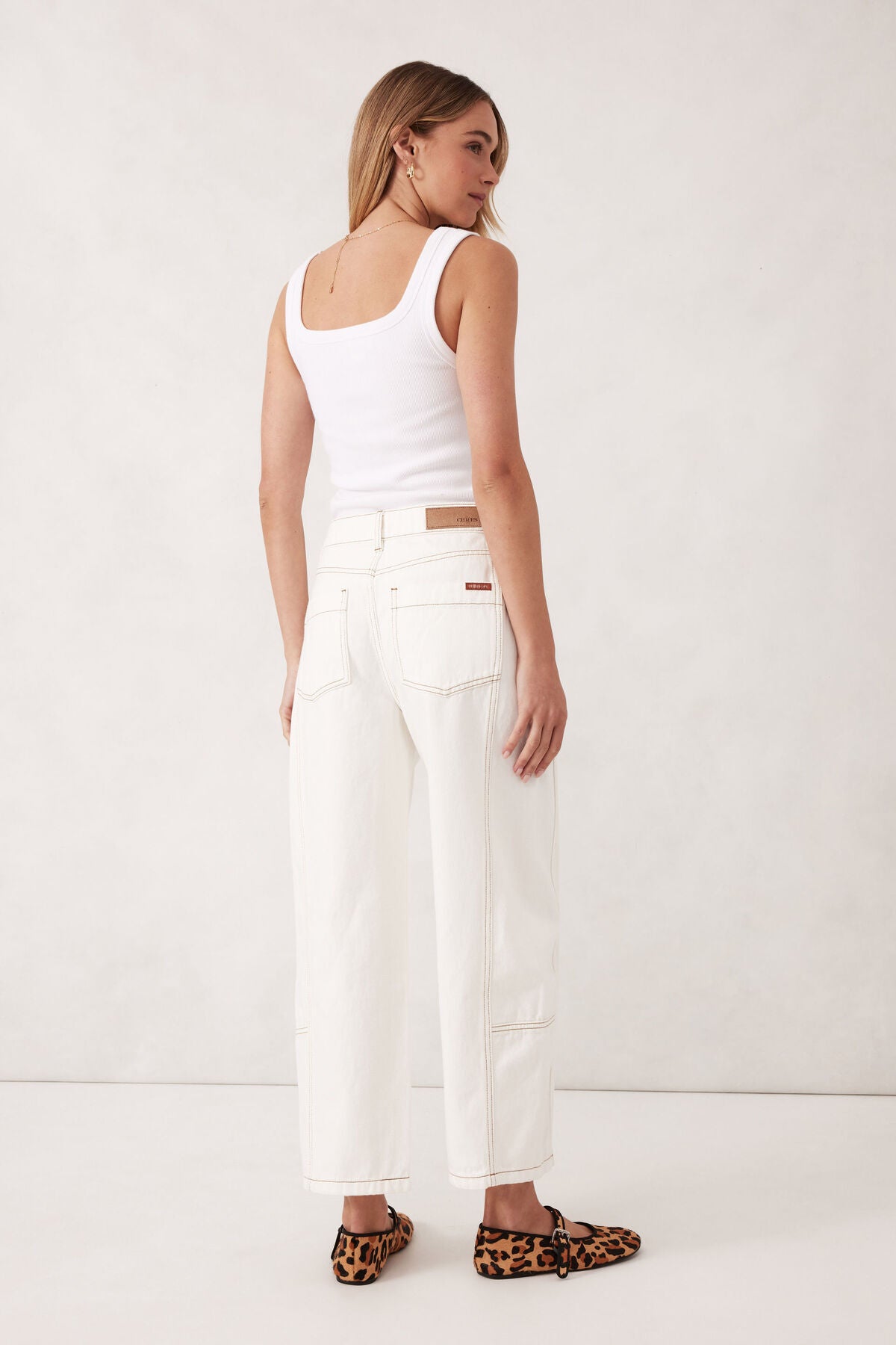 Demi Barrel Jean ~ Fresh Ecru
