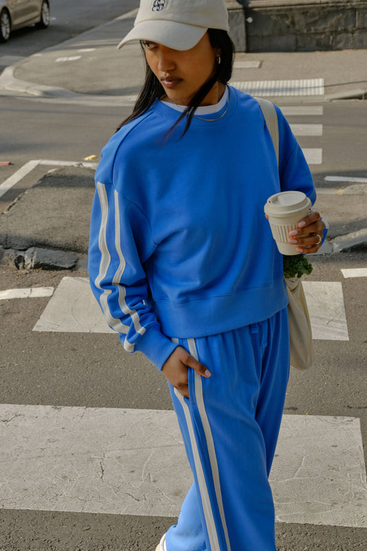 Sporty Slouchy Crew ~ Marine