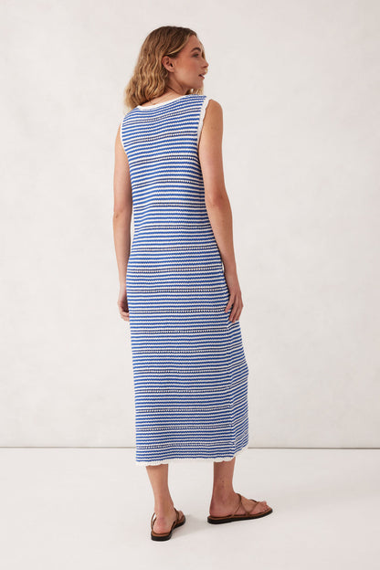 Nova Knit Midi Tank Dress ~ Summer Blue