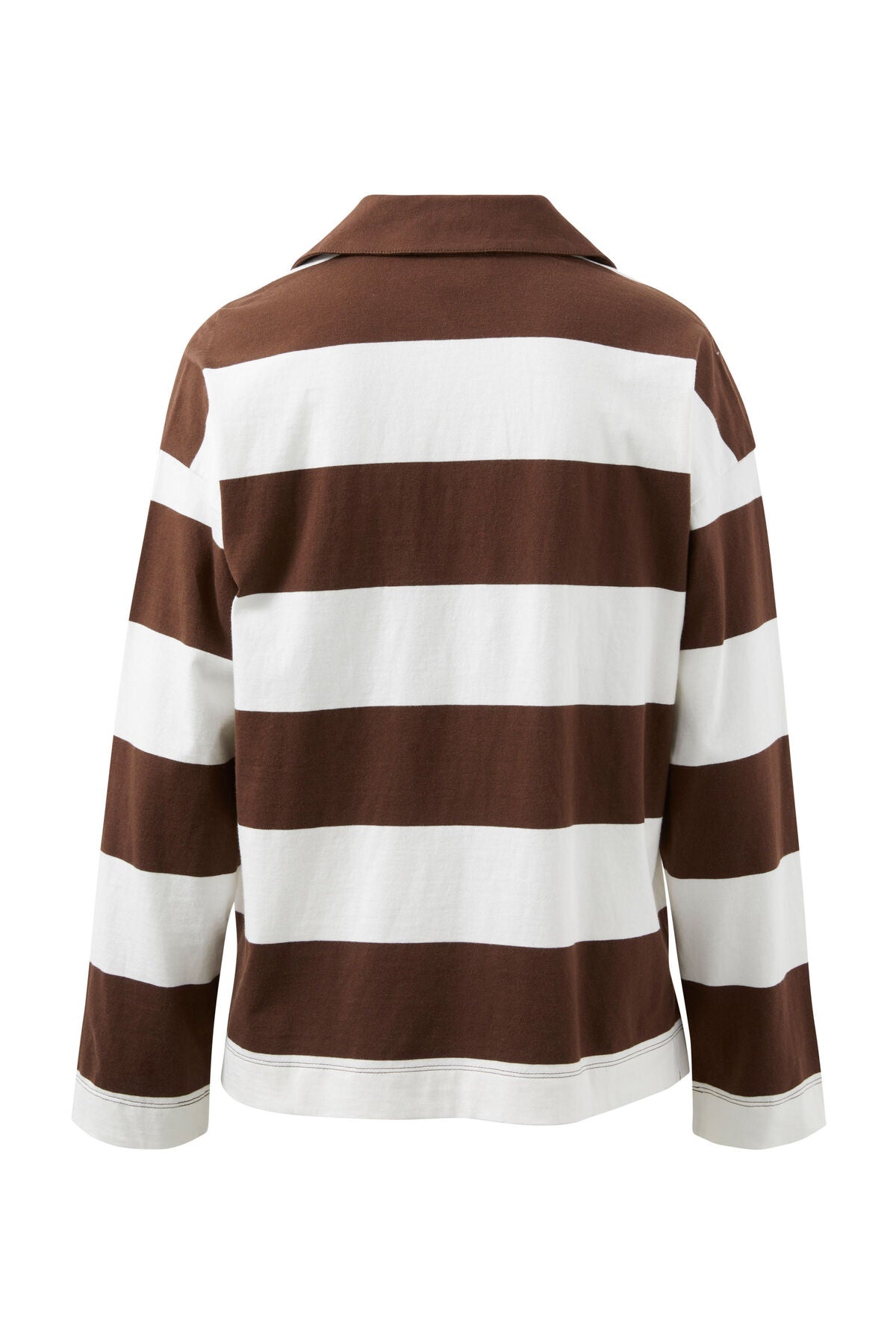 Shelby Slouchy Rugby Top Ecru Choc