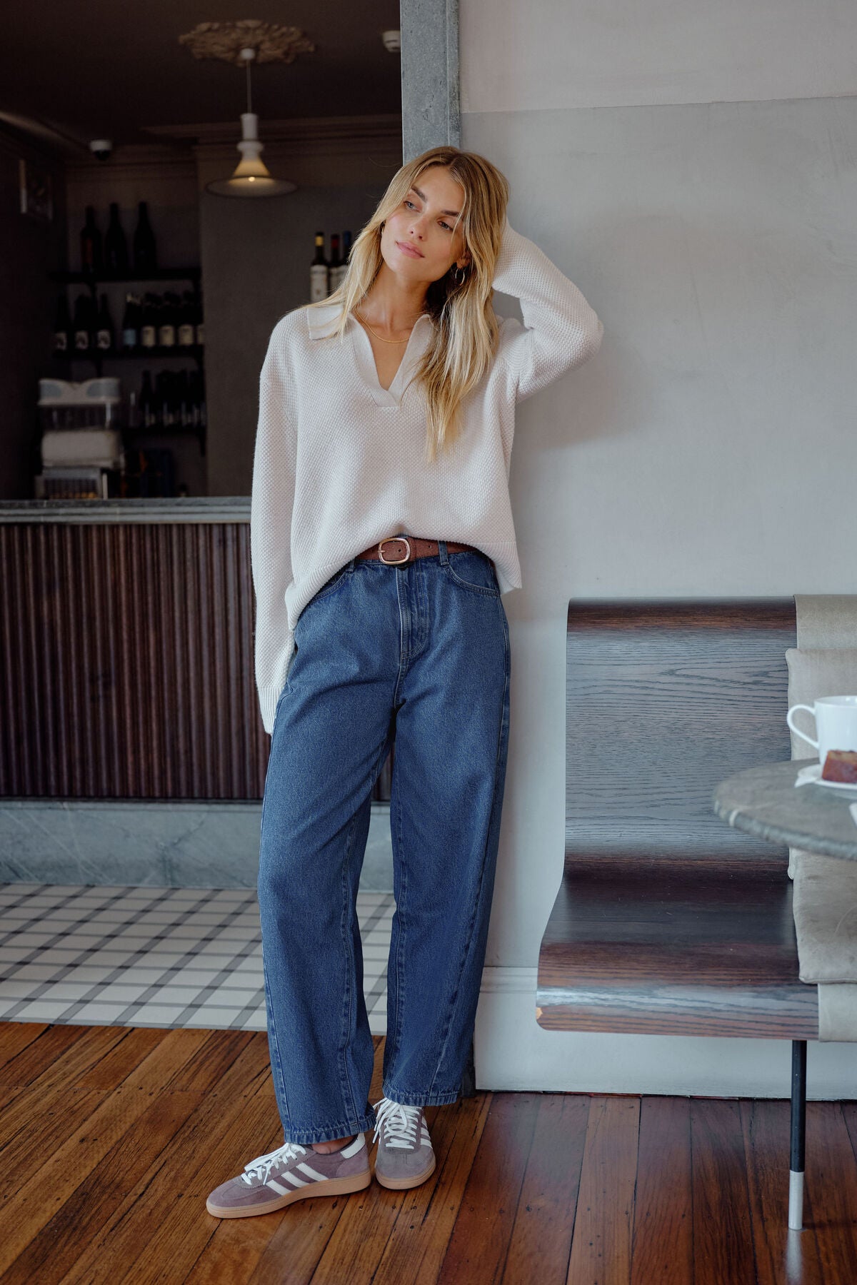 Leah Tapered Barrel Jean ~ Fresh Indigo