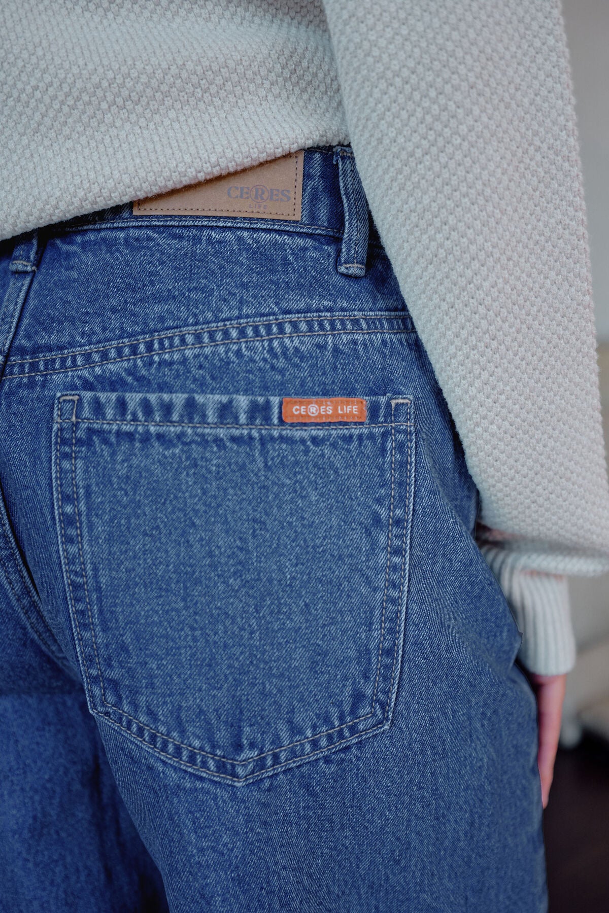 Leah Tapered Barrel Jean ~ Fresh Indigo