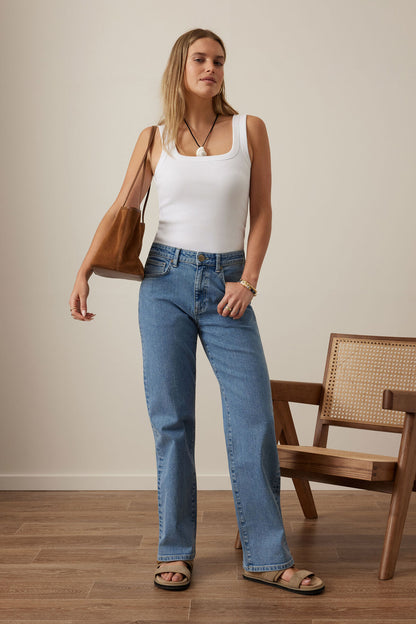 Sydney Straight Leg Jean ~ Vintage Blue