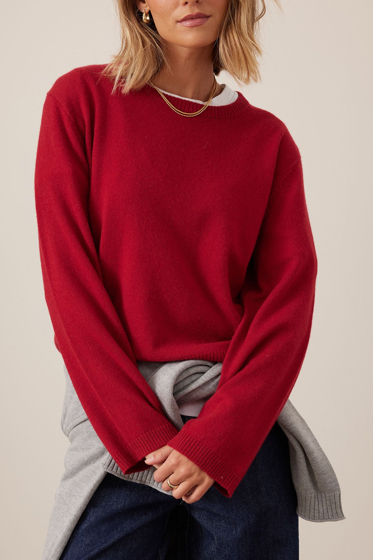 Ness Knit Pullover ~ Chilli
