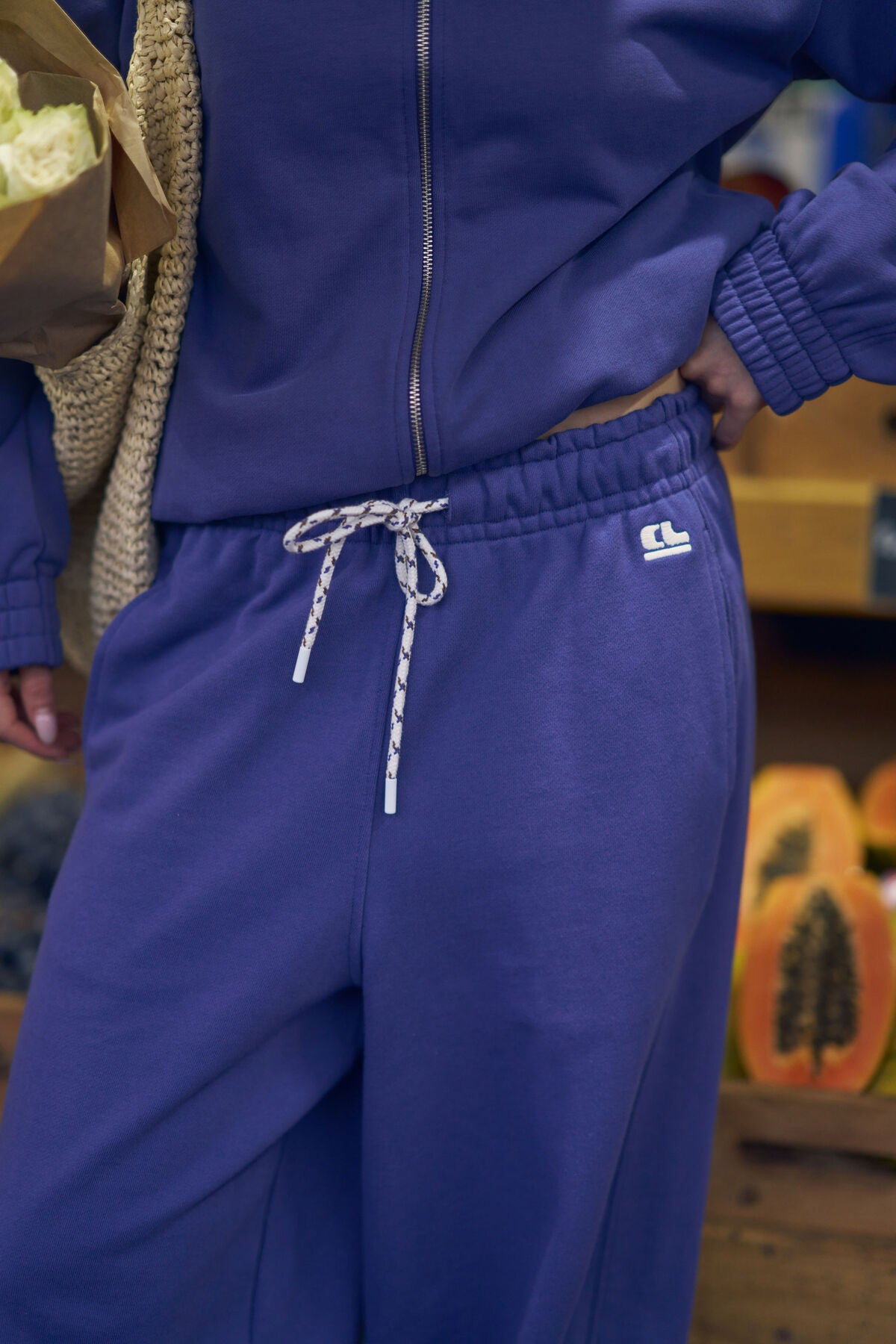 Jenna Tapered Trackpant ~ Washed Navy