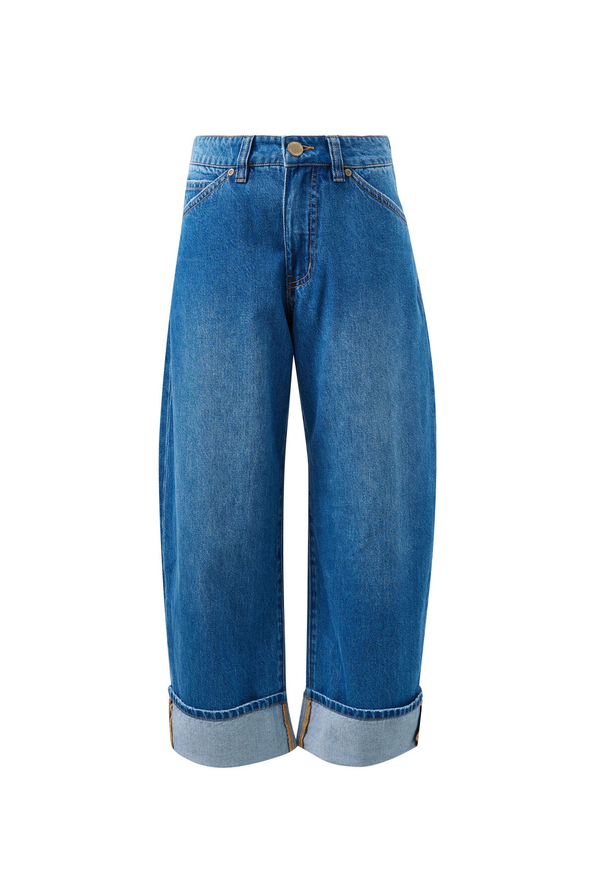 Frannie Cuffed Barrel Jean