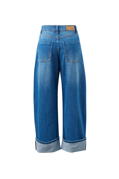 Frannie Cuffed Barrel Jean