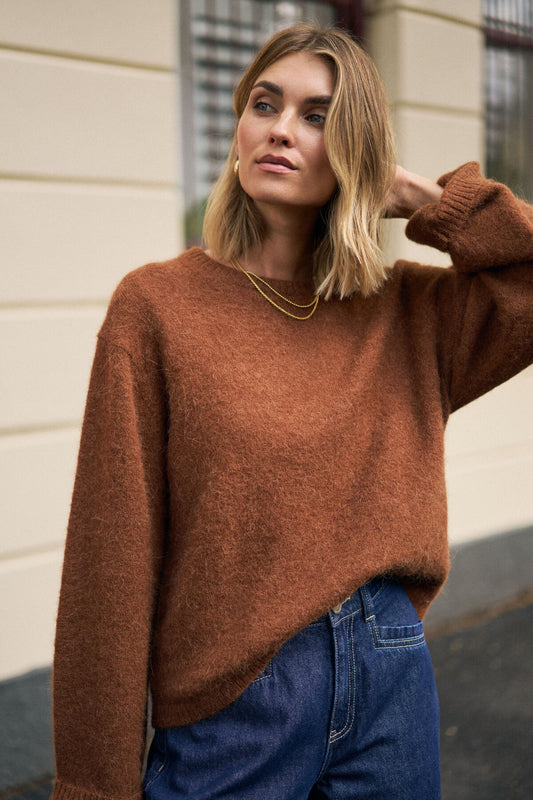 Bonnie Lofty Knit ~ Toffee