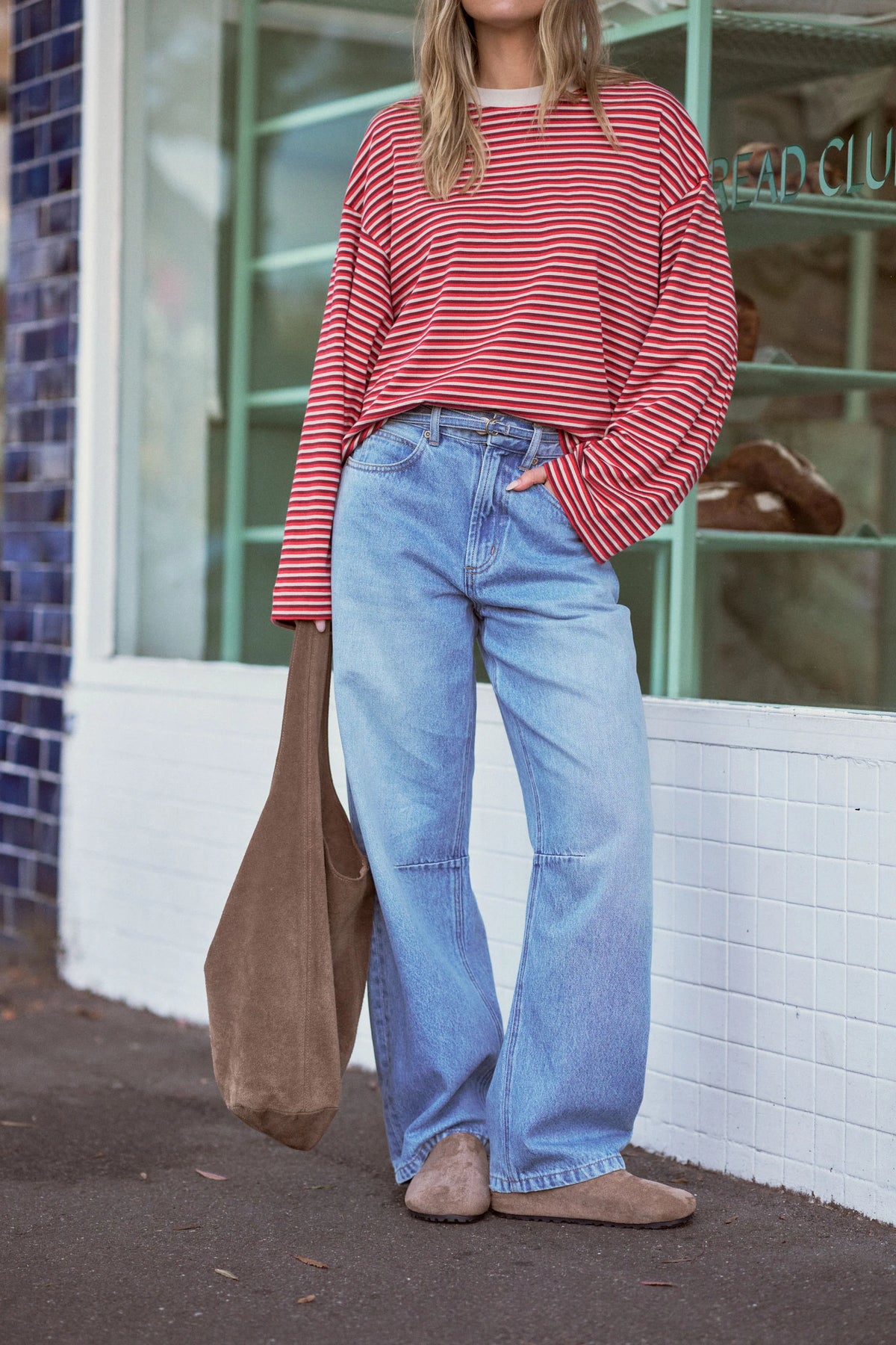 90s Barrel Jean Vintage Blue
