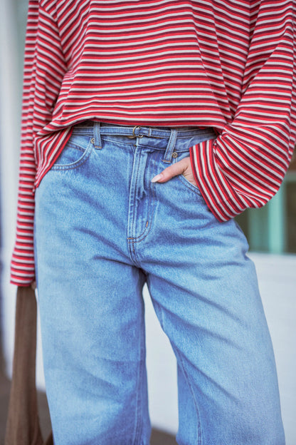 90s Barrel Jean Vintage Blue
