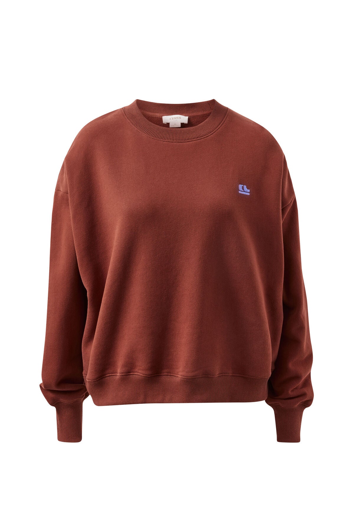 Quinn Slouchy Crew ~ Burnt Toffee