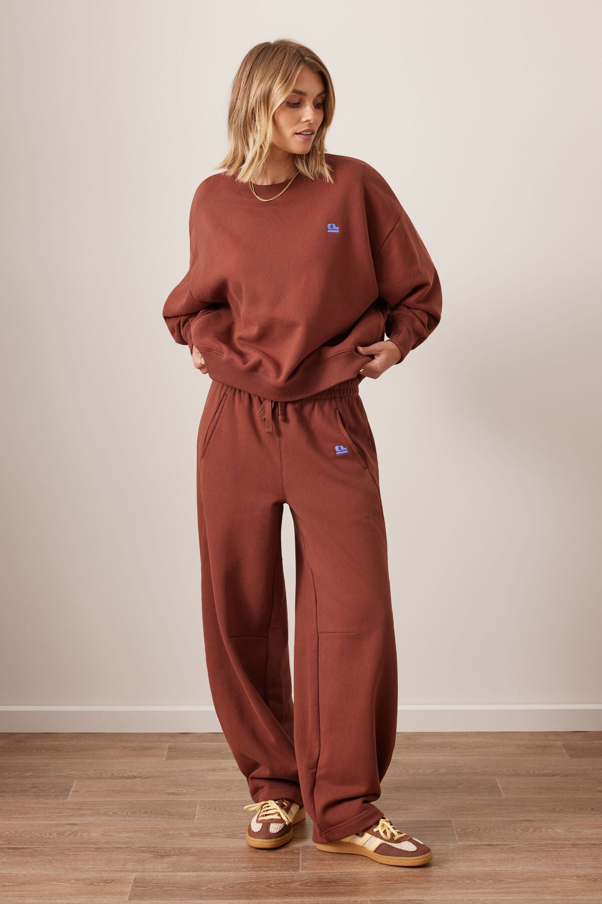 Quinn Slouchy Crew ~ Burnt Toffee