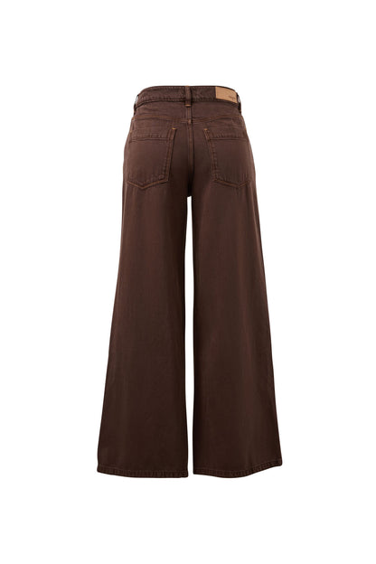 Willow Soft Wide Leg Jean ~ Chocolate