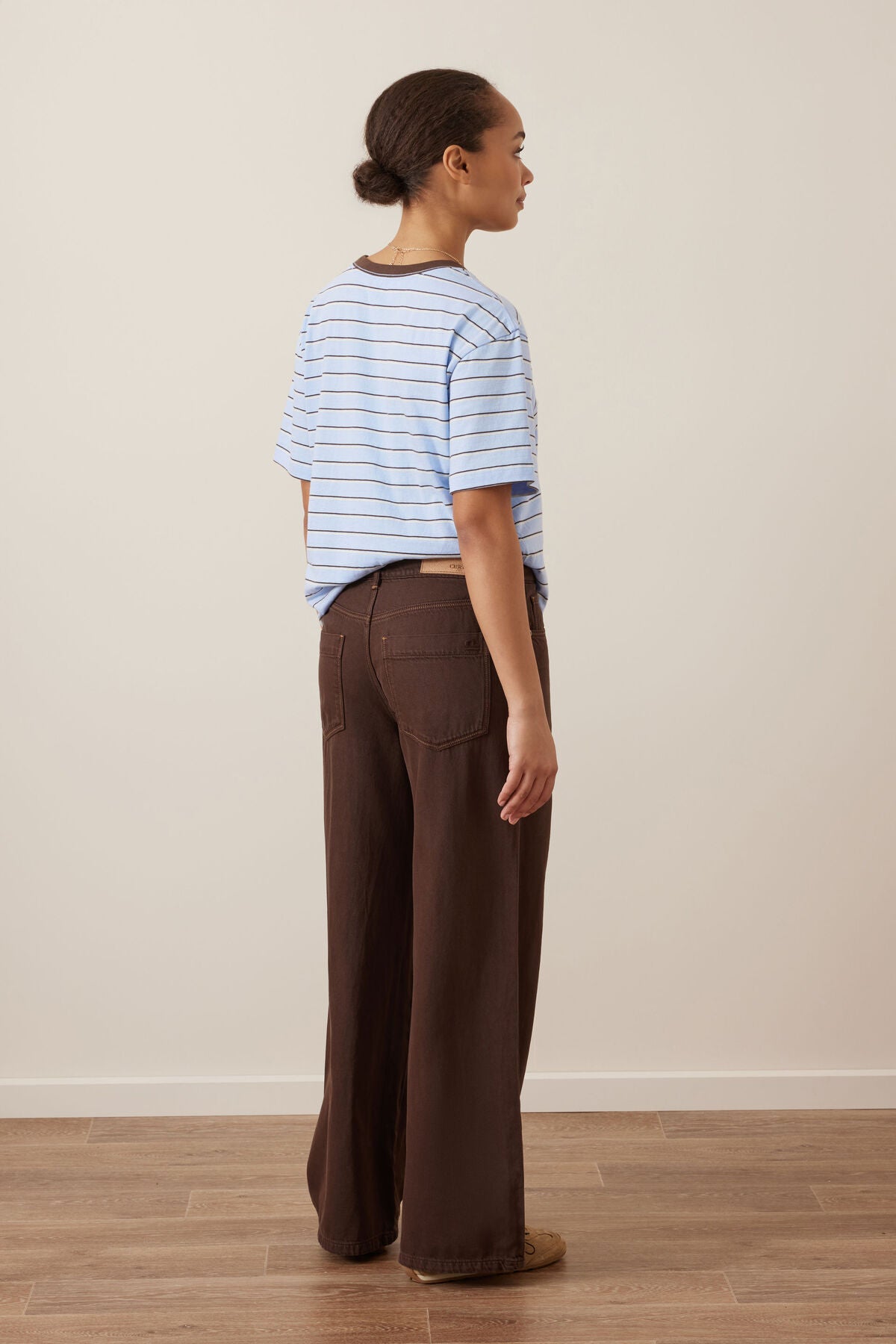 Willow Soft Wide Leg Jean ~ Chocolate