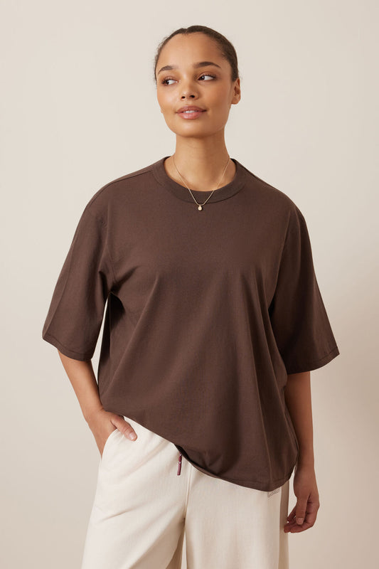 Luna Relaxed Tee ~ Brunette