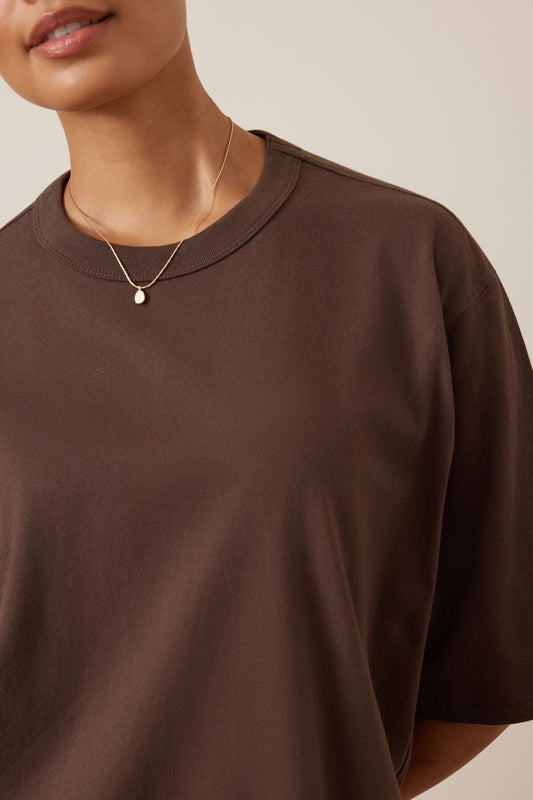 Luna Relaxed Tee ~ Brunette