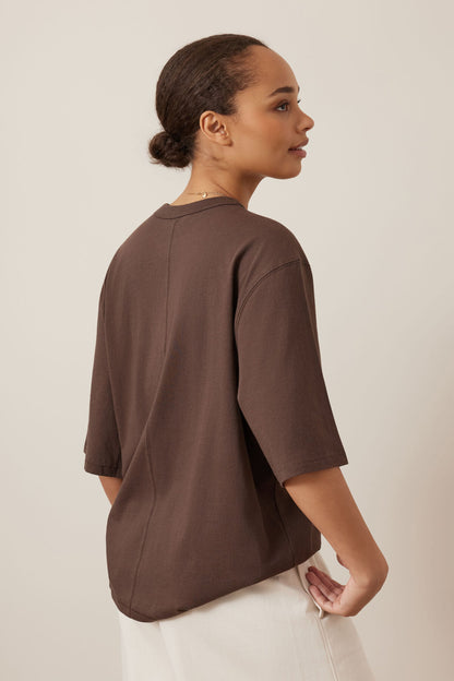 Luna Relaxed Tee ~ Brunette